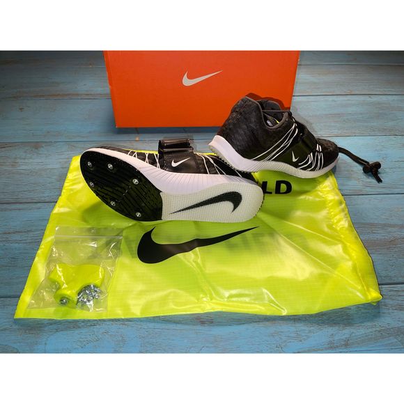 New M7 / W8.5 Nike Triple Jump Elite Oreo Track & Field Spikes 705394 017 - Picture 2 of 3